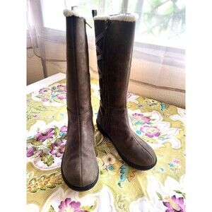 Teva Figueroa Brown Suede Fleece Lined Waterproof Boho Comfort Riding Boot 8.5
